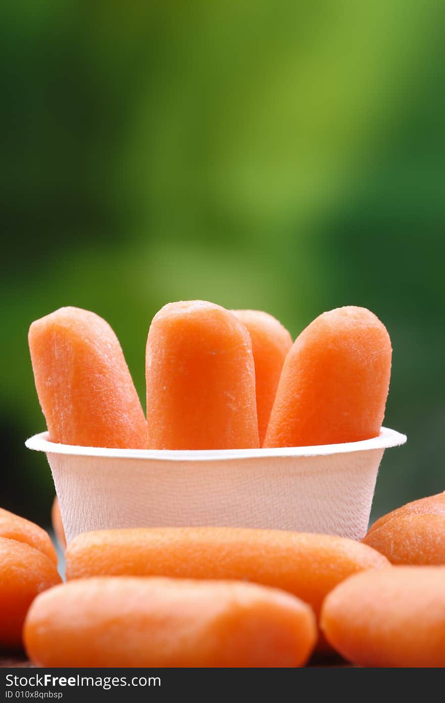 Organic peeled carrots