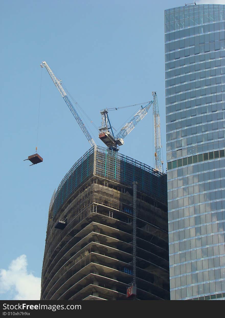 Cabin of the crane and the crane operator