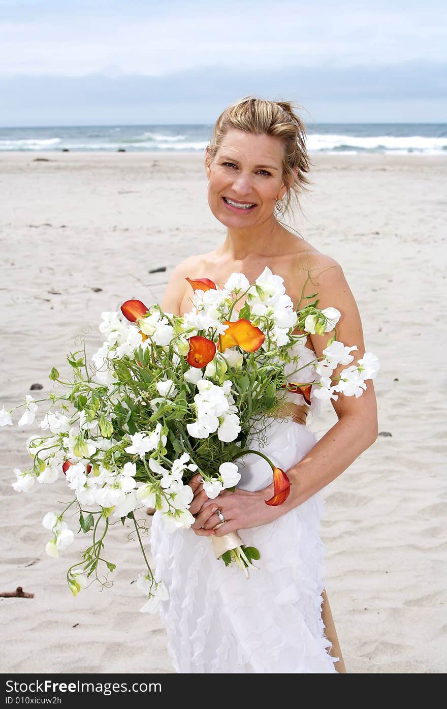 Beautiful Bride at Beach