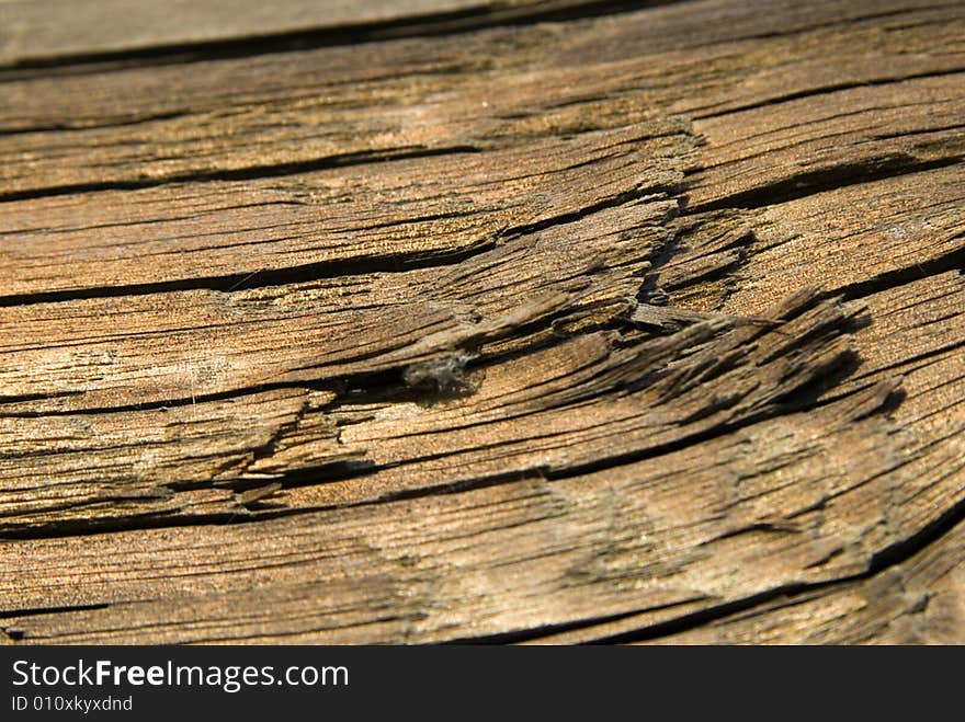 The old weathered wood close up. The old weathered wood close up