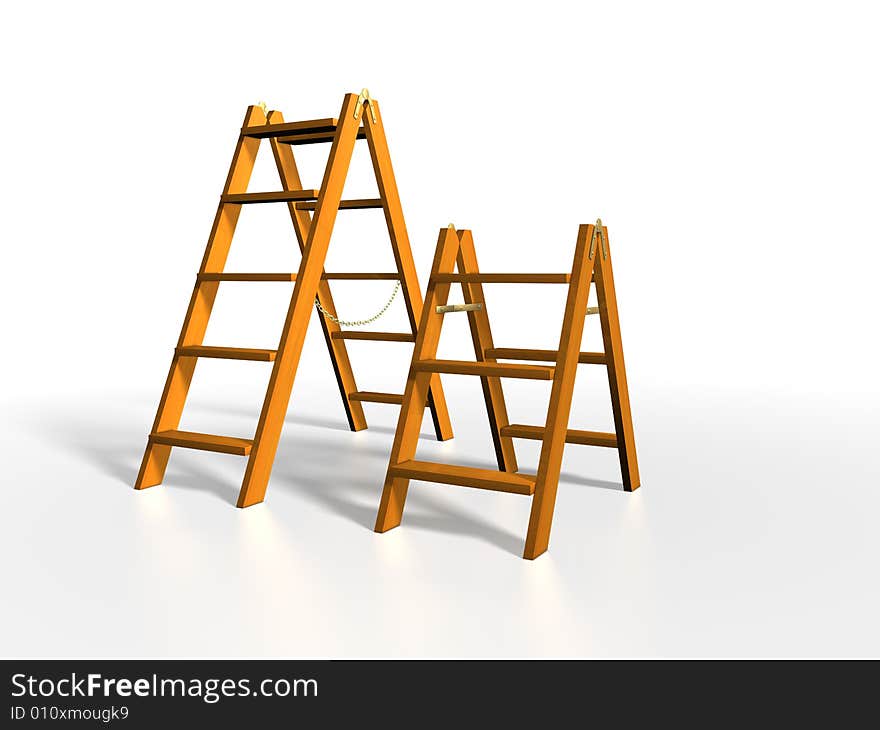 Wooden ladder