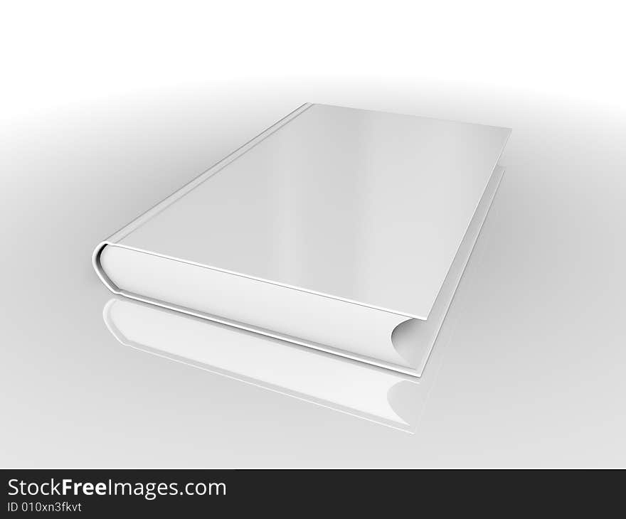 Books on isolated white background