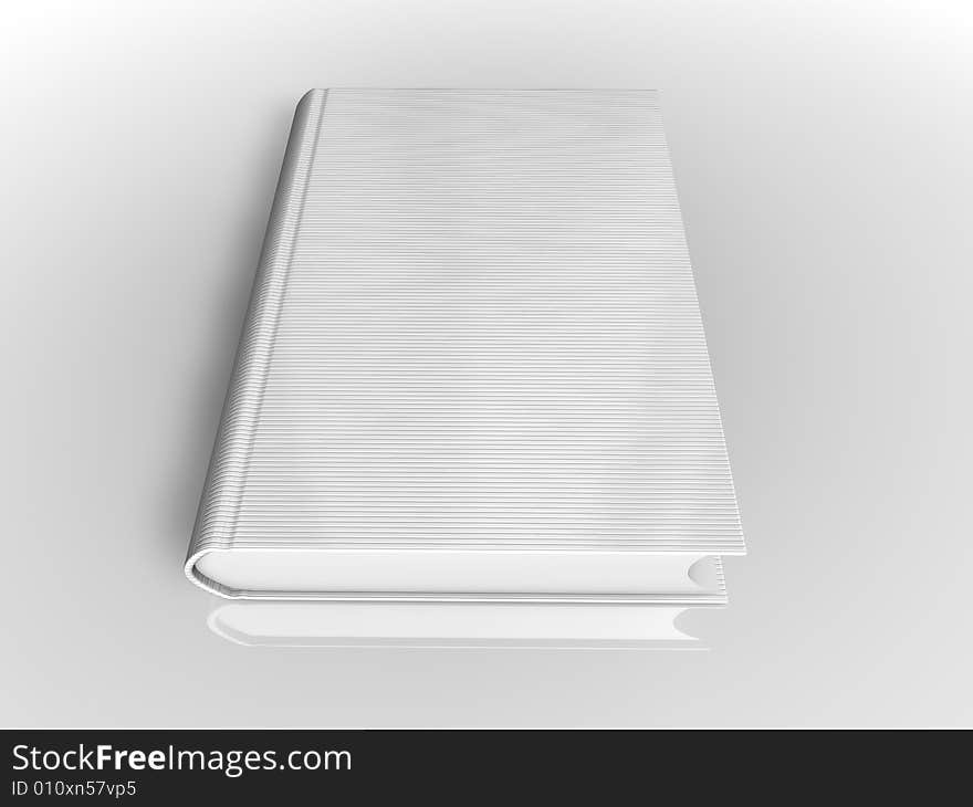 Books on isolated white background