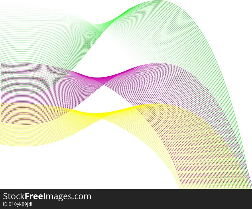 Vector illustration -elegant wave for desing