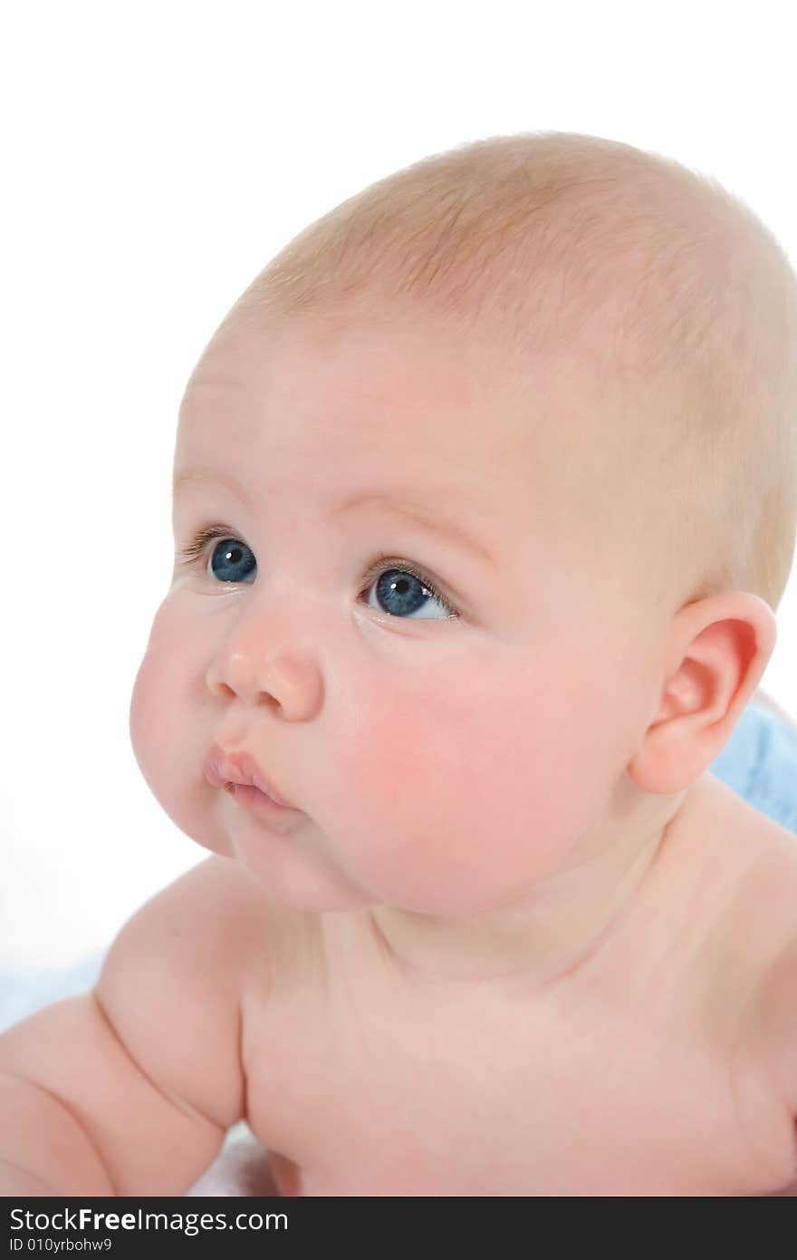 Little Baby on white background