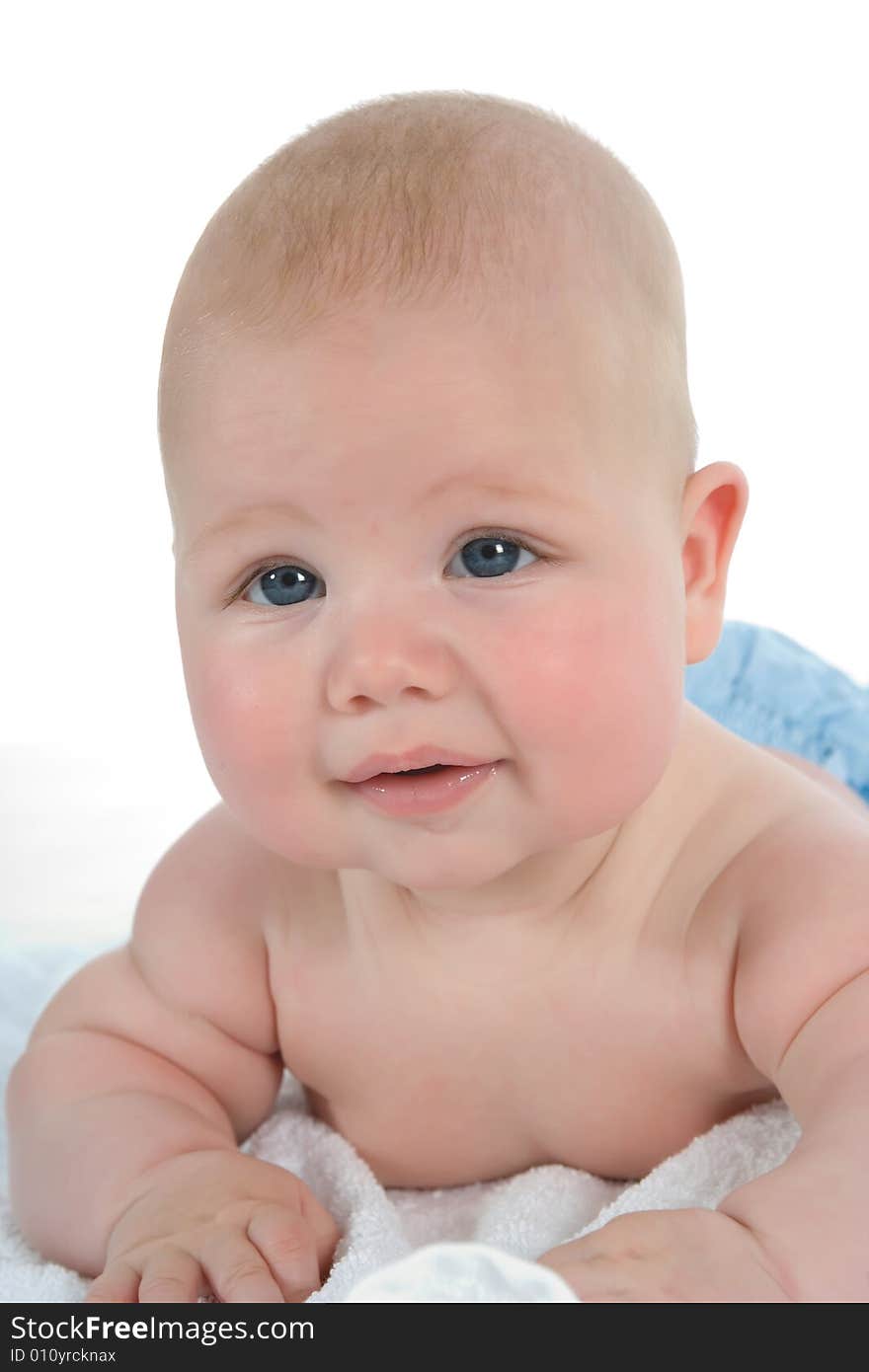 Little Baby on white background