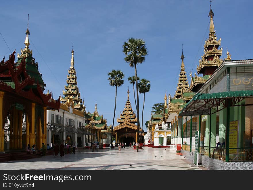 The Shwedagon Complex (Rangoon, Myanmar)