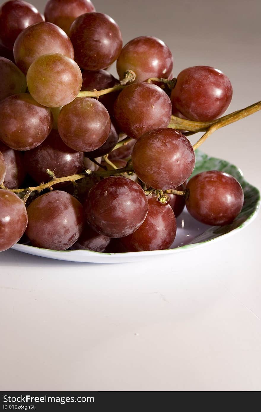 Grapes isolated on white