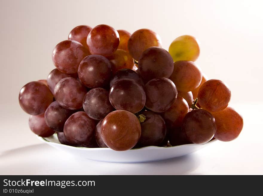 Grapes isolated on white