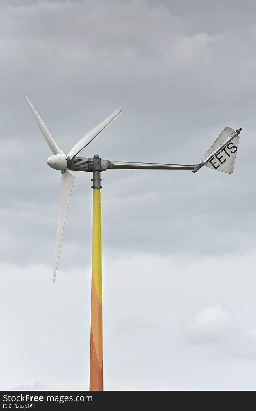 Wind turbine generating energy