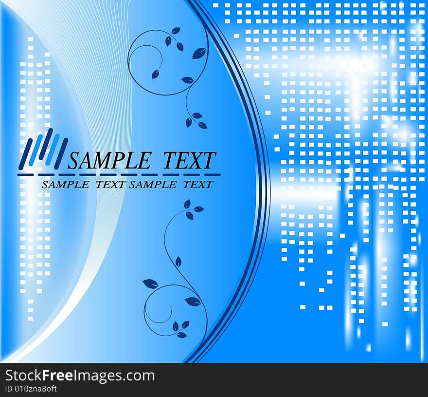 Abstract blue background vector illustration