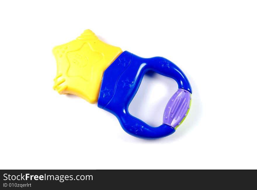 A photograph of a star child's toy against a white background