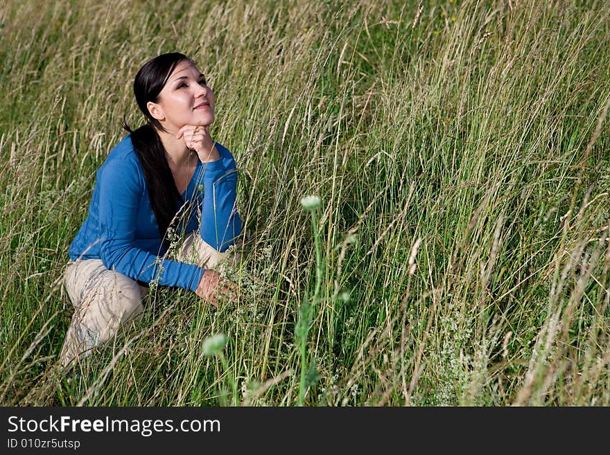 Relaxing woman