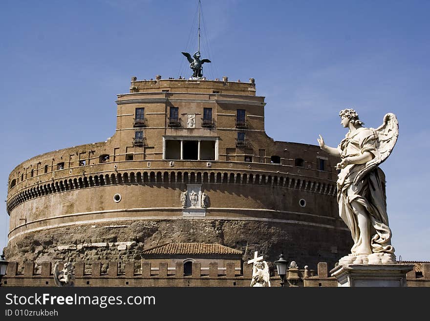 Castel san angelo in Rome italy. Castel san angelo in Rome italy