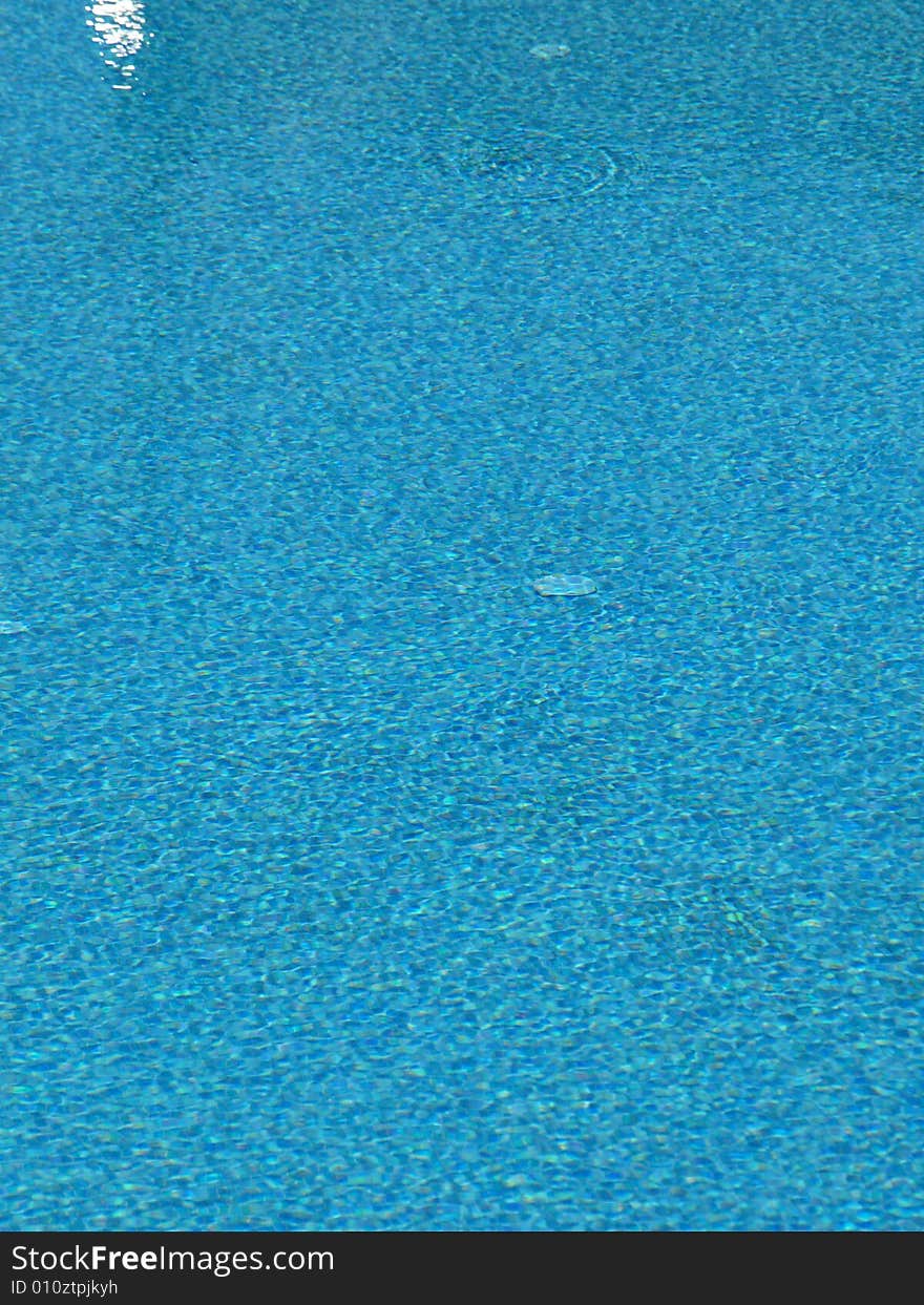 A shot of pool's water. A shot of pool's water