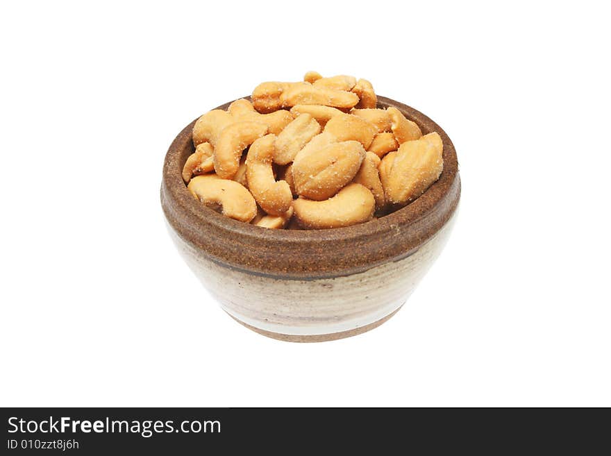 Cashews in bowl