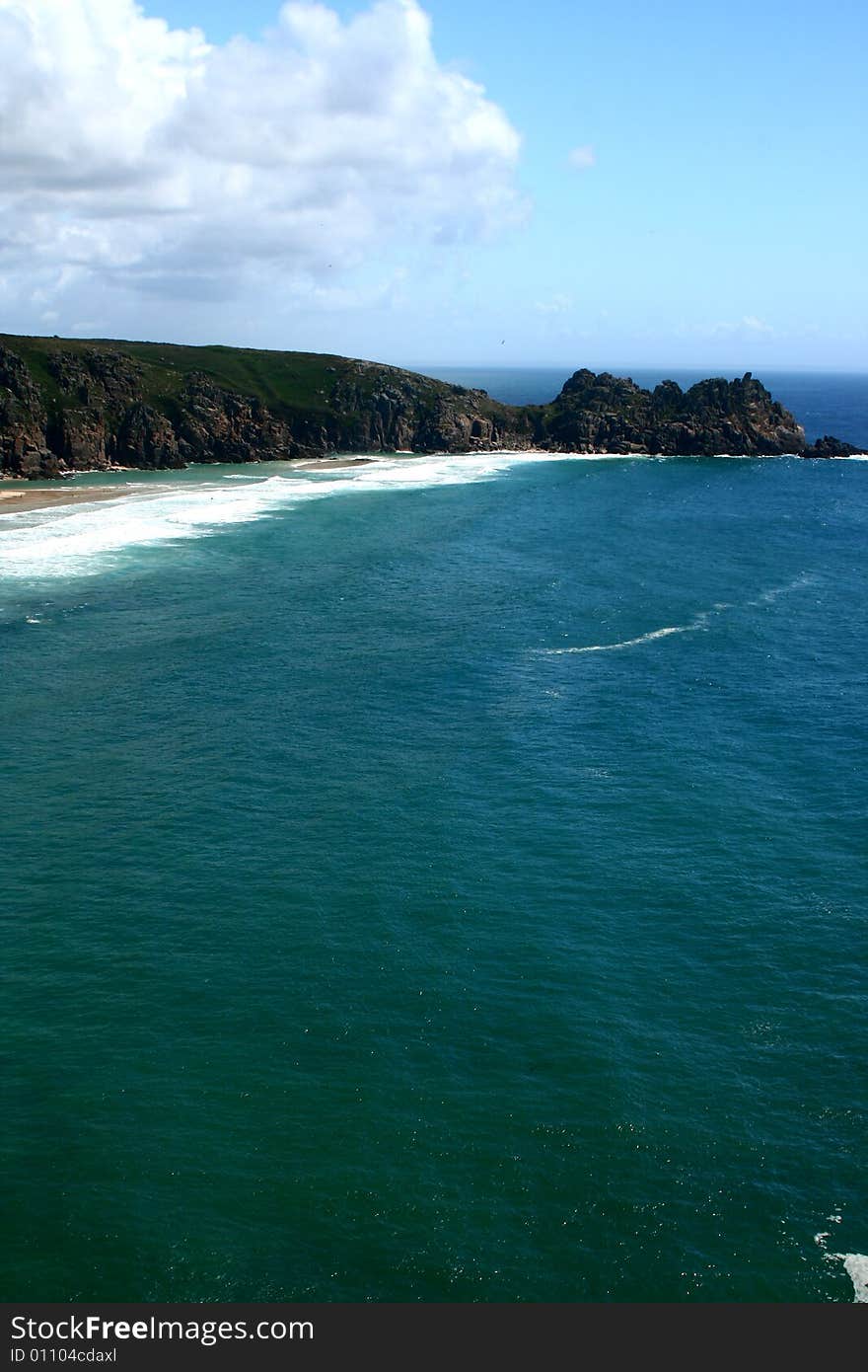 Coast in Cornwall England