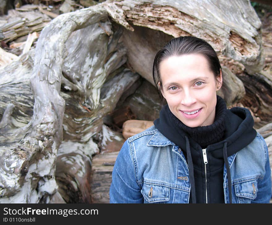 Pretty girl in the nature