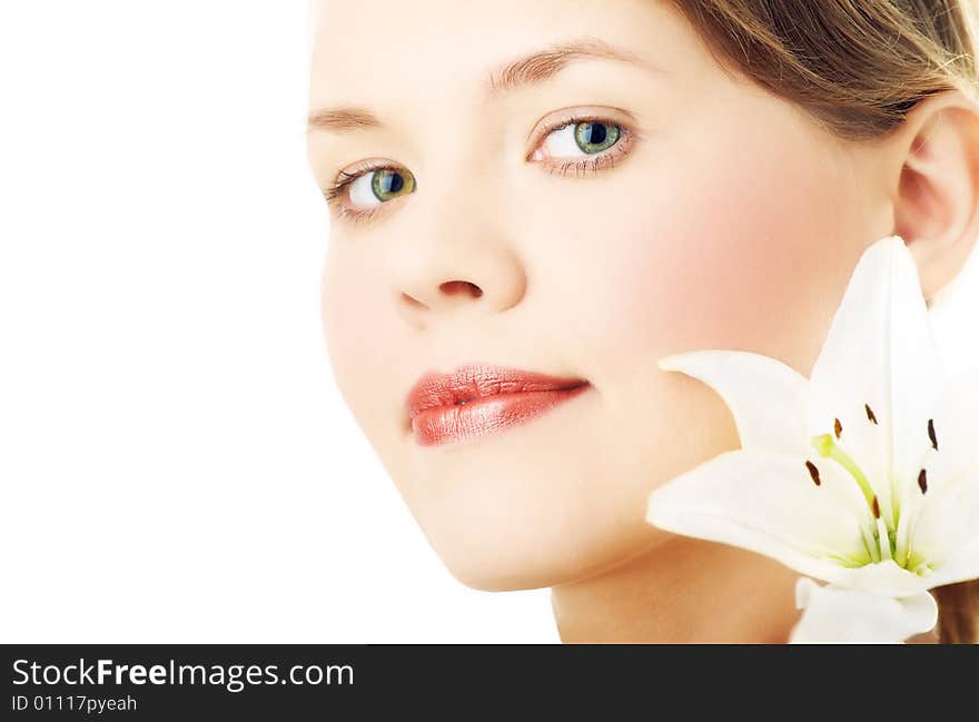 Portrait Of Fresh And Beautiful Woman