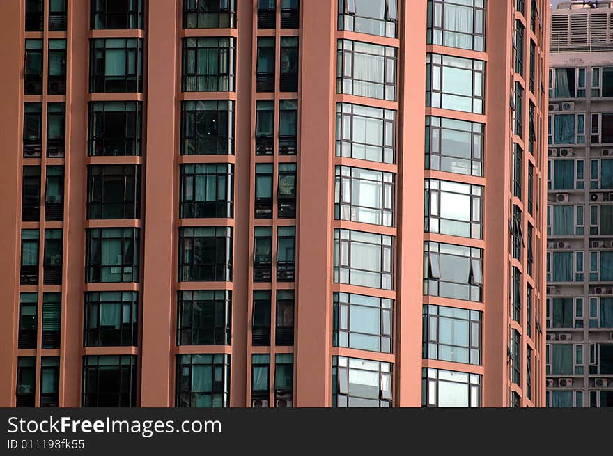 Windows in residential building