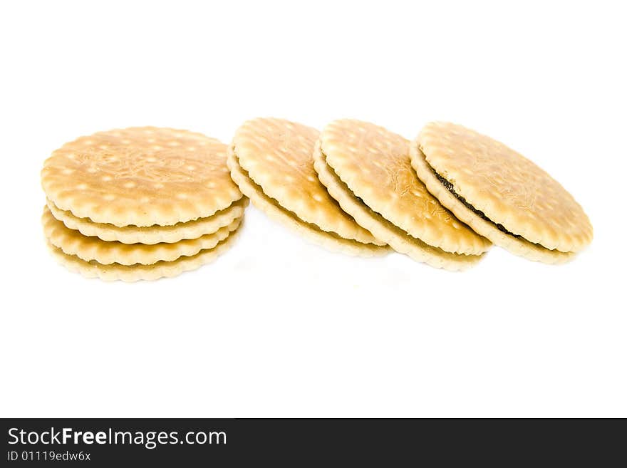 Some cookies isolated on white