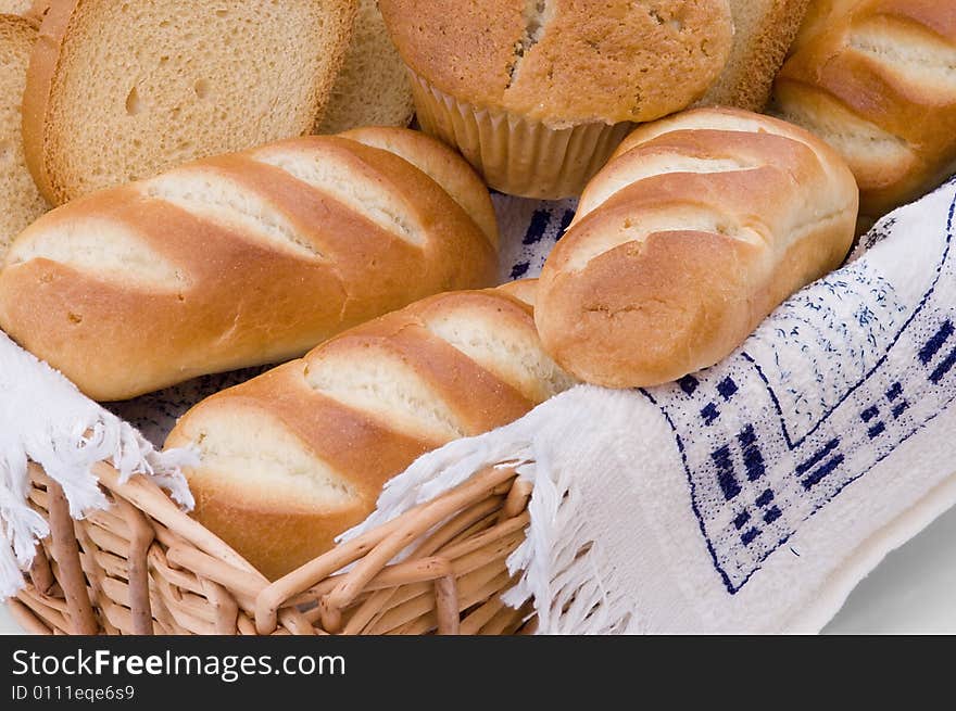 Bread Assortment In A Basket