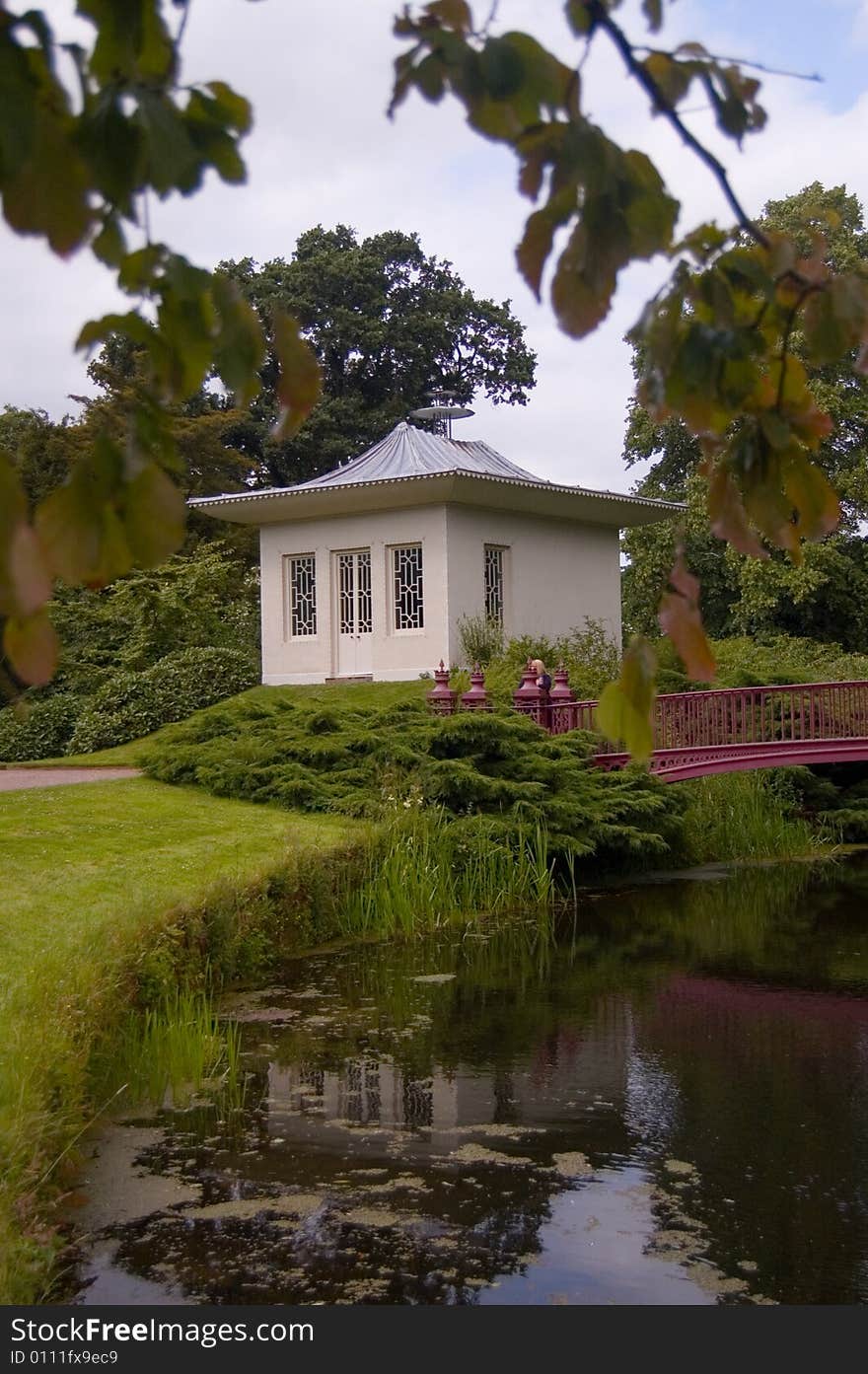 The pagoda at shugborough hall in 
staffordshire in england. The pagoda at shugborough hall in 
staffordshire in england