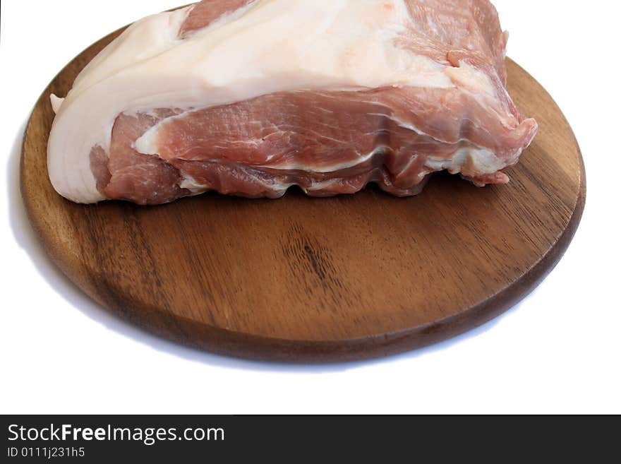 Fresh meat on a chopping board. Fresh meat on a chopping board