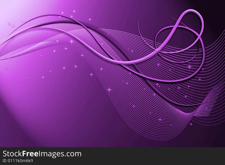 Abstract background with color transitions and semitones and beautiful waves