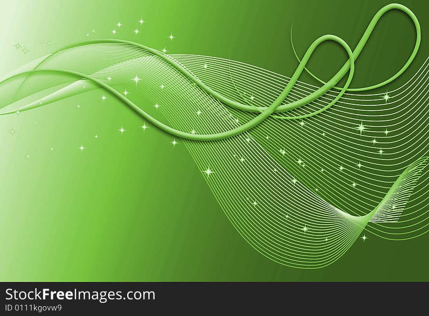 Abstract background with color transitions and semitones and beautiful waves