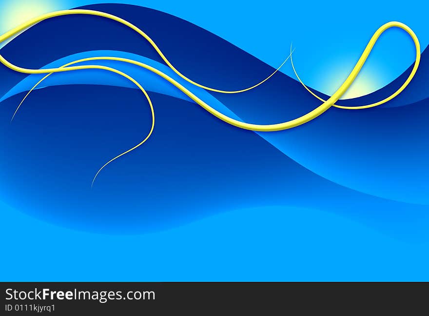 Abstract background with color transitions and semitones and beautiful waves