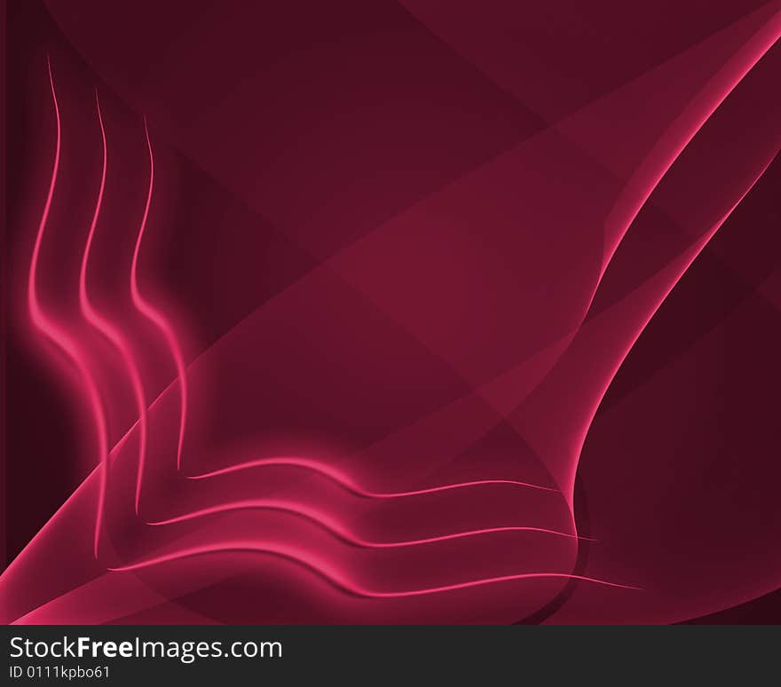 Abstract background with color transitions and semitones and beautiful waves