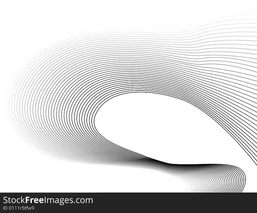 Abstract illustration background of white, grey and black waves. Abstract illustration background of white, grey and black waves