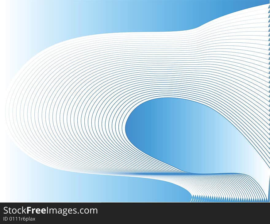 Abstract illustration background of white and blue waves. Abstract illustration background of white and blue waves