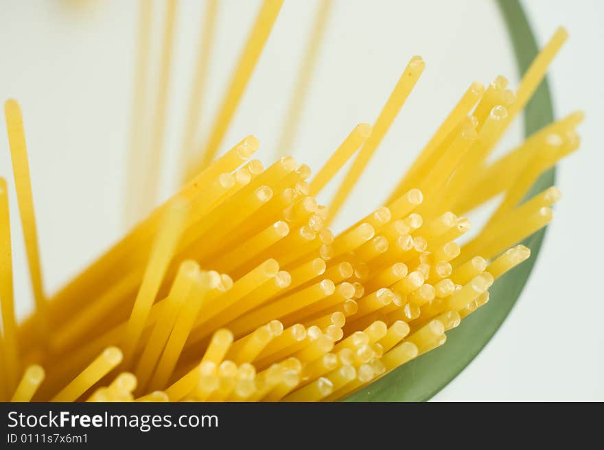 Italian spaghetti close-up - macro