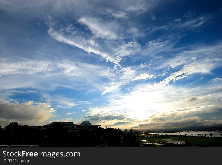 This is a photo taken after a summer storm. The air is transparent, the sky is as clear as washed. This is a photo taken after a summer storm. The air is transparent, the sky is as clear as washed.