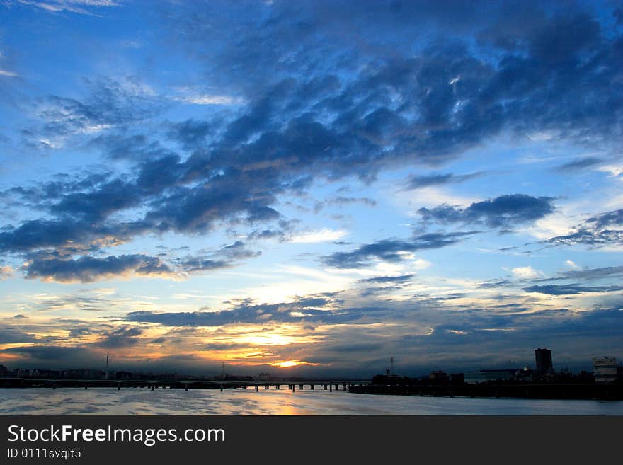 Skyine of Hangang River