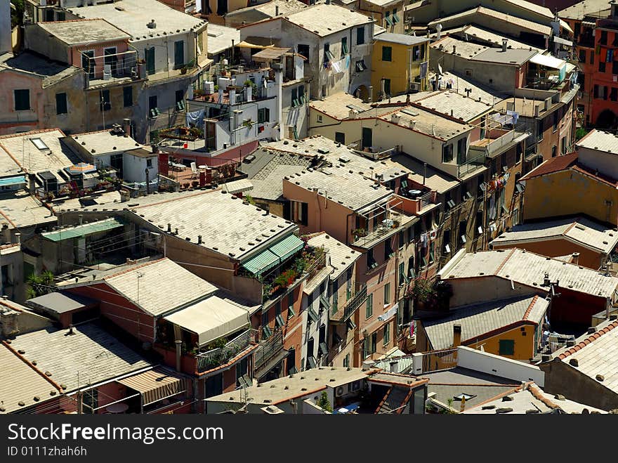 View of Vernazza, Cinque Terre National Park, Italy. View of Vernazza, Cinque Terre National Park, Italy.