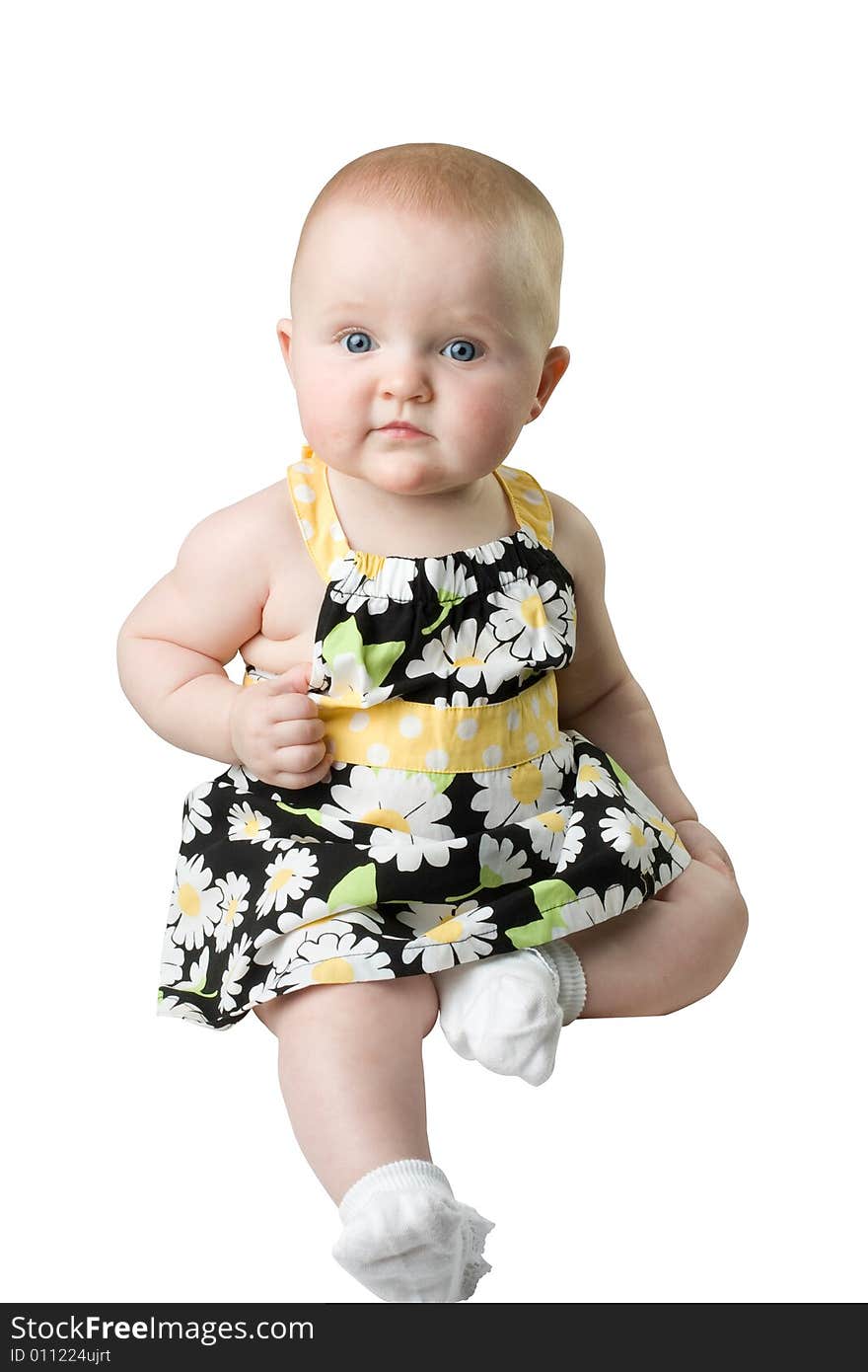 Baby Wearing Prety Dress