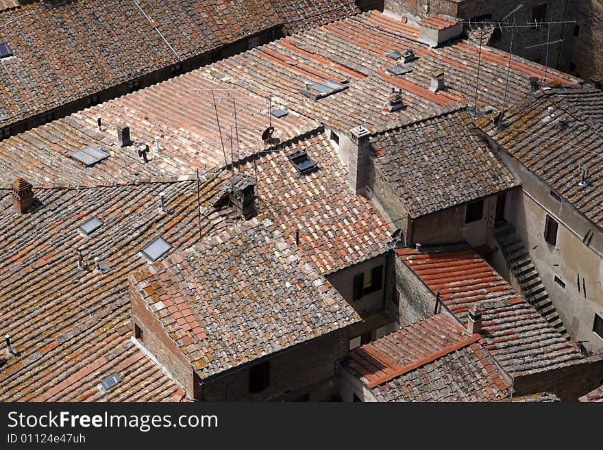 Terracotta roof tops