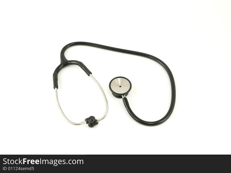 Stethoscope on a white background