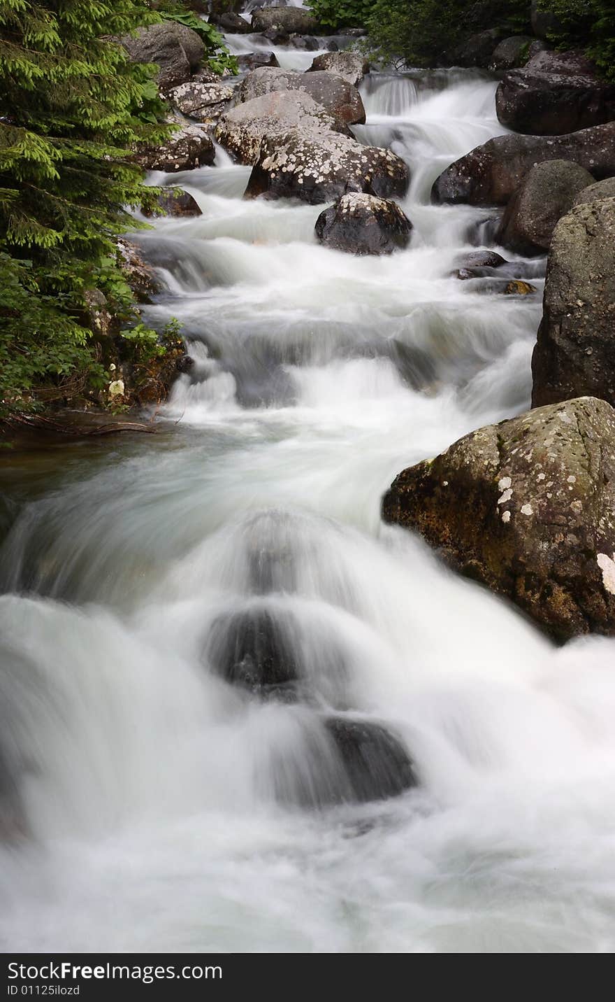 Mountain River in High Tatras, Slovakia