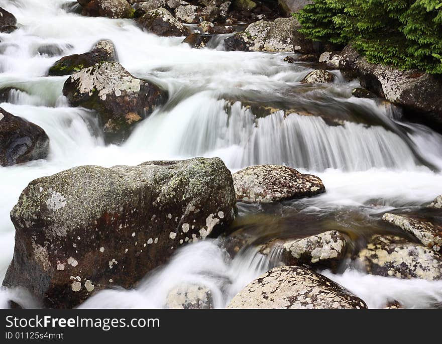 Mountain River in High Tatras, Slovakia