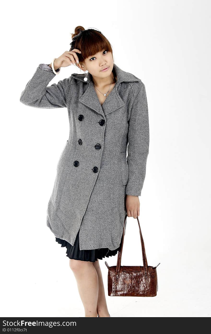 A fashionable Chinese girl image. A fashionable Chinese girl image