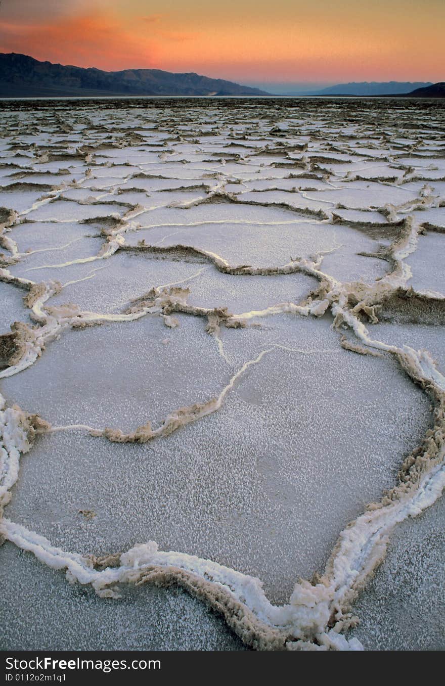 Sunrise in Bad Water, Death Valley National Park, California