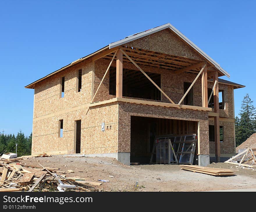 A new house under construction