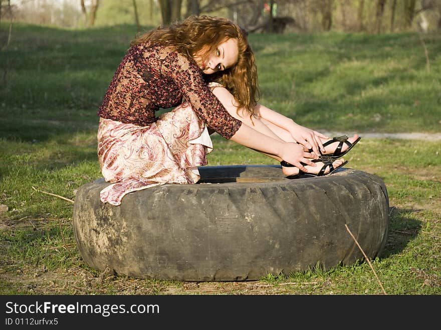 Girl in a park