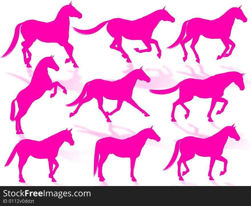 Horses Silhouettes