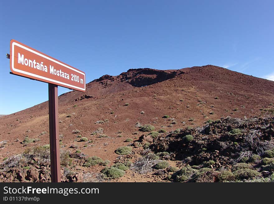 Mostaza Mountain in the Teide National Park