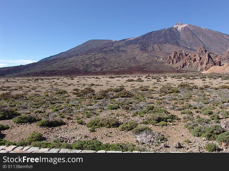 National Park Teide volcano landscape